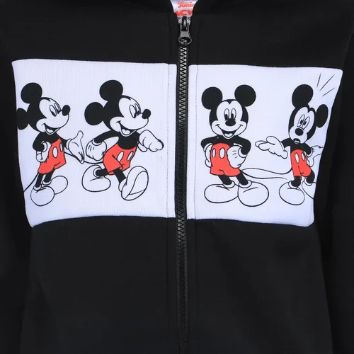 Vista 3 de Disney Mickey Mouse - Paquete de 2 sudaderas con capucha para niños pequeños y pequeños, color grisnegrorojo