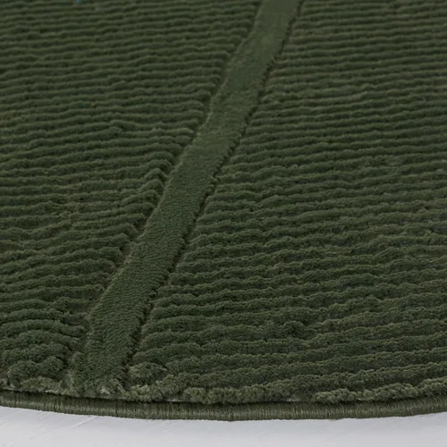 Vista 3 de SAFAVIEH Colección Revive Alfombra de Área - 6'7" Redonda, Verde, Diseño Enrejado, No Desprende Pelusa y de Fácil Cuidado, Ideal para Áreas de Alto