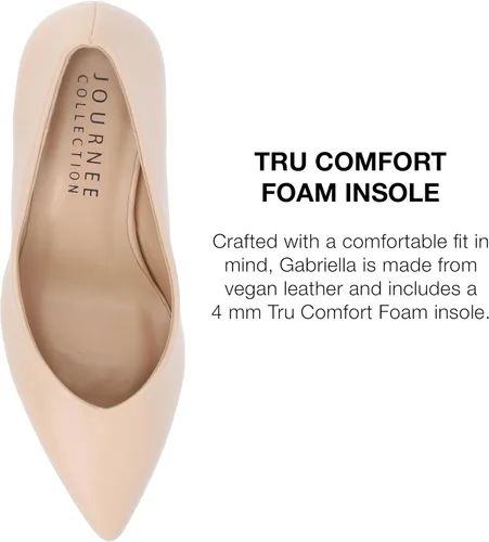 Vista 4 de Journee Collection Gabriella Supernatural Shades Tru Comfort - Zapatos de tacón de espuma para mujer, de ancho medio, ancho y estrecho