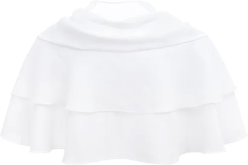 Vista 3 de Sombrero de sol Mob Cap Victorian Pioneer Prairie Bonnet Colonial Headwear Chal Wrap Traje de estola (tipo 1-blanco)