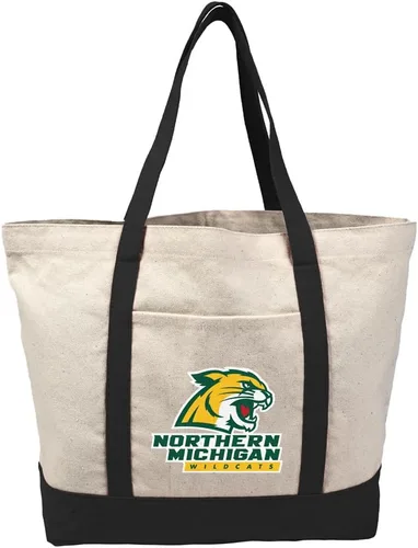 Vista 102 de Campus Lab Bolsa de lona con logotipo primario colegiado con bolsillo externo, bolsa de hombro reutilizable para ir de compras, playa Águilas A&m