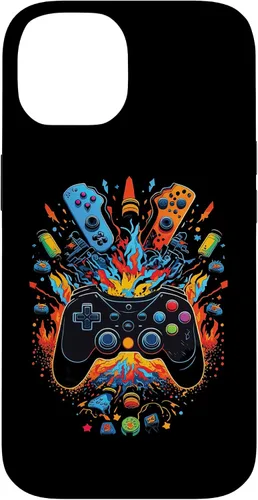 Vista 4 de iPhone 16 Gamer Aesthetic Graphic Gaming Video Games Boys Teens Kids Case