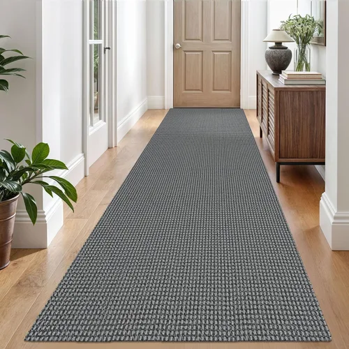 Vista 192 de EARTHALL Alfombra tejida de 2 x 3 pies, lavable para entrada, alfombra trenzada antideslizante, alfombra para puerta interior y exterior, alfombra