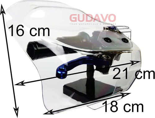 Vista 2 de Protectores de mano universales para motocicleta, deflectores de parabrisas, 1 par de protectores de manos ajustables para el viento y el frío