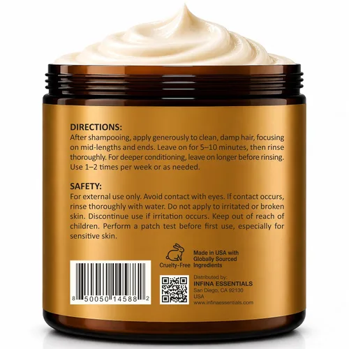 Vista 8 de Batana - Mascarilla capilar de aceite, acondicionador profundo para cabello
