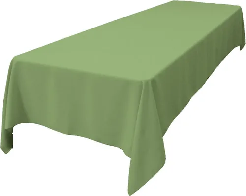 Vista 34 de LA Linen Mantel rectangular lavable de popelín de poliéster, resistente a las manchas y a las arrugas, cubierta de mesa 60x84, mantel de tela