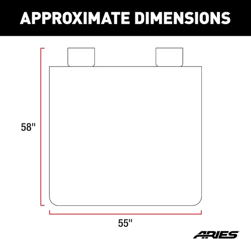 Vista 2 de ARIES 3146-18 Seat Defender 58 pulgadas x 55 pulgadas, protector universal impermeable marrón para asiento de coche