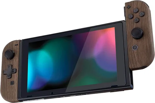 Vista 8 de eXtremeRate Placa trasera de agarre suave para consola Nintendo Switch, carcasa NS Joycon (versión D-Pad) con botones de juego completo, carcasa