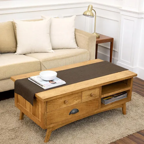 Vista 75 de Solino Home - Camino de mesa de lino natural claro, 14 x 36 pulgadas, Athena, para Acción de Gracias, Navidad, vacaciones, lavable a máquina
