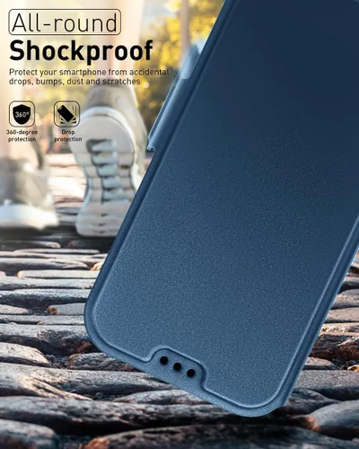Vista 6 de OCASE Funda tipo cartera para iPhone 15, funda delgada de piel sintética, ranuras para tarjetas, bloqueo RFID, soporte de soporte, funda de teléfono