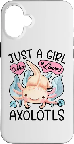 Vista 23 de Just A Girl Who Loves Axolotls Axolotl Lovers Funny Kawaii Case for iPhone 16