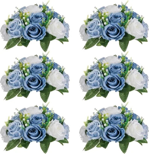 Vista 73 de NUPTIO Rosas Artificiales Negras Flores: Ramo de Flores Falsas Decoraciones de Halloween - 15 Cabezas Centros de Mesa de Rosas Artificiales con Base