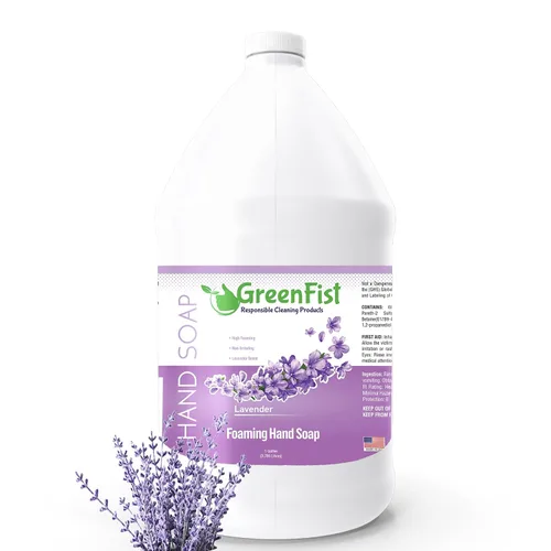 Vista 11 de Recargas de jabón de manos con espuma GreenFist Aroma a Almendra y Cereza Botella de espuma fabricada en EE. UU., 128 onzas (1 galón)