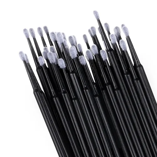 Vista 2 de 400 piezas de microcepillos aplicadores, JASSINS Microswabs para extensiones de pestañas, hisopo desechable de precisión de 0.079 pulgadas