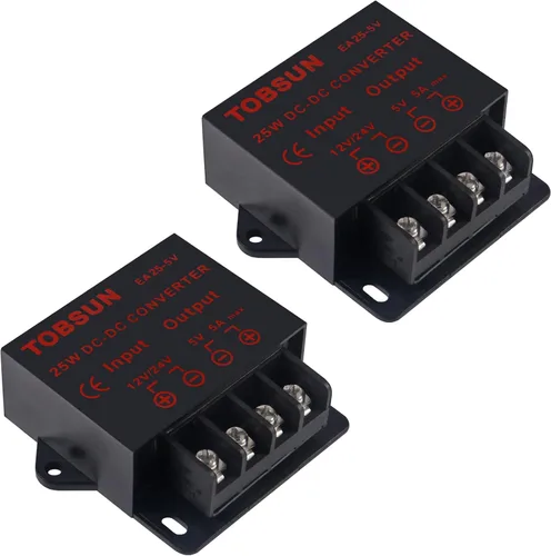 Vista 8 de Paquete de 2 Convertidores Reductores de Voltaje de CC 24V a CC 12V 10A 120W Regulador de Voltaje Reductor Convertidor de Potencia Mini Módulo