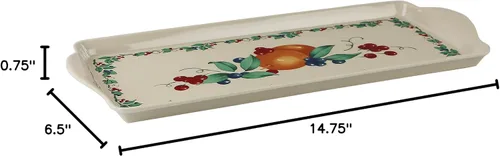 Vista 3 de Reston Lloyd Corelle Coordinates charola de melamina con asas, (Tidbit Tray)