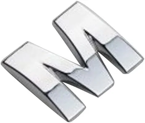 Vista 18 de Anso 1x Pegatina para Parachoques de Coche Auto de Metal Cromado DIY Letras 3D Digital Alfabeto Emblema