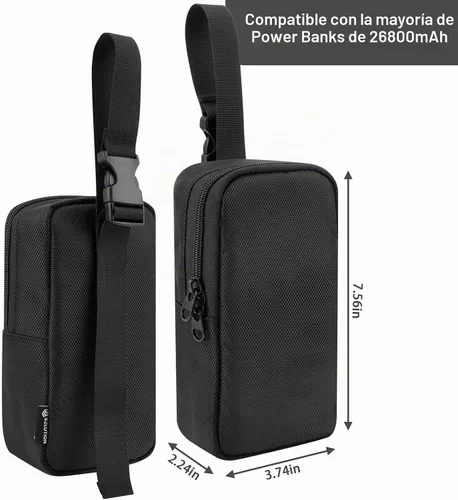 Vista 3 de Estuche de viaje para banco de energía Anker, bolsa