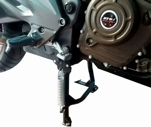 Vista 2 de GP Kompozit Soporte central negro compatible con Bajaj Dominar 400 2017-2019
