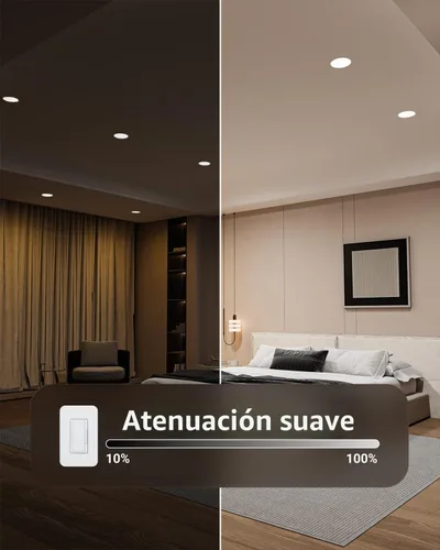 Vista 5 de Sunco - Paquete de 12 luces LED empotrables ultrafinas sin lata de 6 2700K