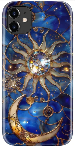 Vista 98 de LUMARKE Funda para iPhone 14/iPhone 13, lindo Y2K floral, carga inalámbrica Mosaico Tortuga Shell
