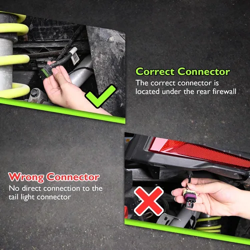 Vista 2 de Mofun Arnés de enchufe de alimentación auxiliar compatible con Can Am Maverick X3 2017-2025 para luz de látigo, luz de persecución trasera, placa