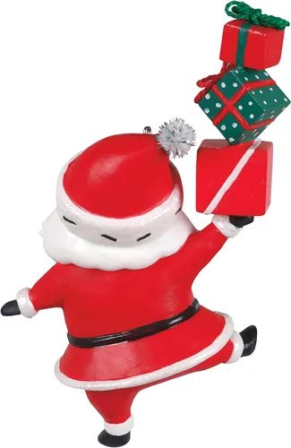 Vista 2 de Hallmark Keepsake Adorno de Navidad 2021, dulce Papá Noel con regalos Dulce Santa con regalos