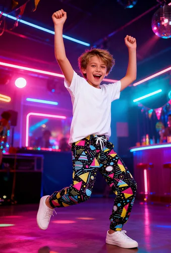 Vista 3 de Idgreatim 6-16T - Pantalones deportivos para niños, divertidos gráficos en 3D, pantalones deportivos casuales con bolsillos