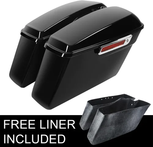 Vista 2 de TCT-MOTORPARTS Bolsa de sillín dura para alforja de conversión de hardware para Harley 2018-2025 Softail Fat Boy Breakout
