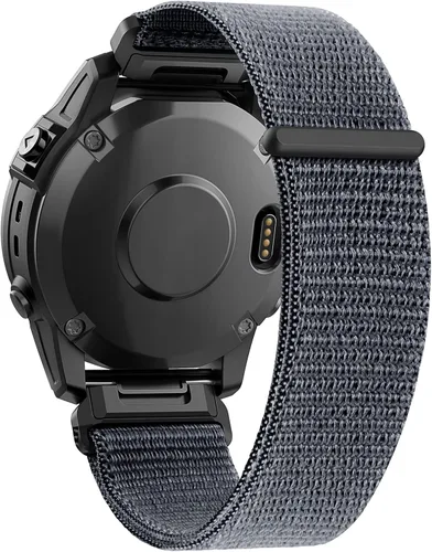 Vista 8 de Compatible con Garmin Fenix 8/8 Pro 2.008 in/Fenix 7X/6X/6X Pro/5X/5X Plus, correa de reloj de nailon de 1.024 in de ajuste rápido, correa