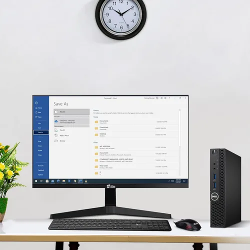 Vista 3 de Dell OptiPlex 3050 Tiny Computer Micro Tower PC, procesador Intel Core i5-6500T, RAM DDR4 de 16 GB, SSD NVMe de 512 GB, puerto de pantalla, HDMI