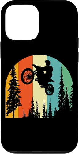 Vista 12 de iPhone 15 Retro Dirt Bike Supermoto Biker - Vintage Mx Motocross Case