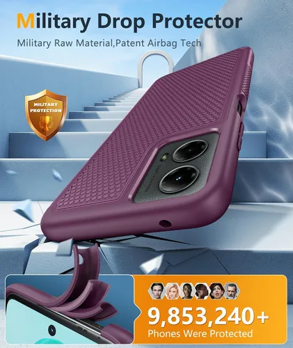 Vista 661 de FNTCASE Funda para iPhone 17 Pro: Fundas delgadas translúcidas de color azul claro compatibles con MagSafe, protección completa de la cámara