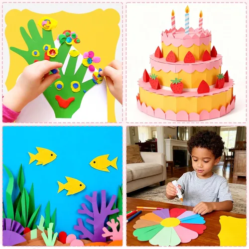Vista 4 de 40 hojas de cartulina de papel kraft de colores de 8.5 x 11 pulgadas, 10 colores surtidos, tarjetas de felicitación de papel grueso para menús