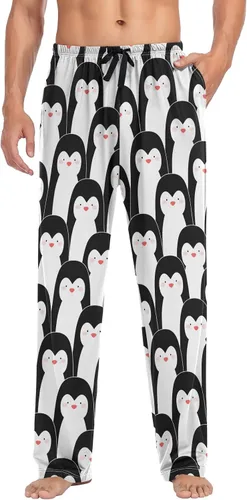 Vista 4 de Cute Pajama Pants Mens Lounge Pants Super Soft Men Pajama Bottoms with Pockets Drawstring