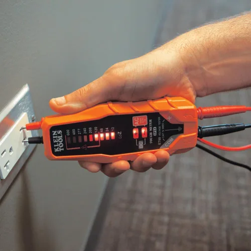 Vista 4 de Klein Tools ET60 - Voltímetro, Prueba CA / CC y Baja Tensión, Sin Necesidad