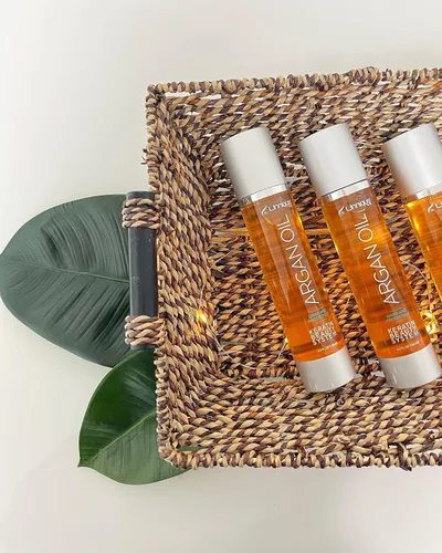 Vista 8 de UNNIQUE Aceite de argán puro para el cabello, suero capilar para control del encrespamiento, brillo instantáneo y suavidad, aceite de argán