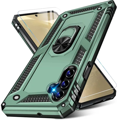 Vista 78 de Funda para Samsung Galaxy S21 5G resistente con protector de pantalla integrado, armadura dura, funda anticaída militar para Samsung S21 5G 6.2 2021