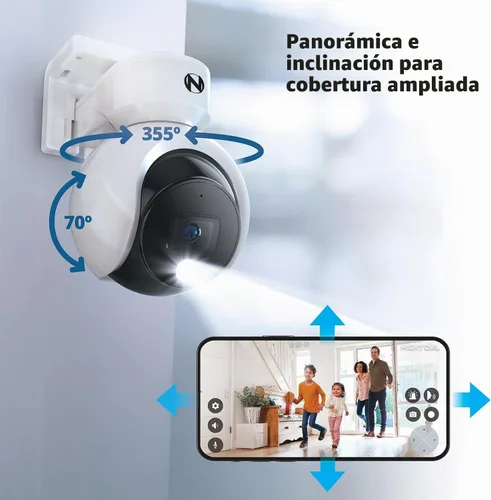 Vista 5 de Night Owl® Add On Cámaras de disuasión 4K con cable con audio de 2 vías, paquete de 2, color blanco