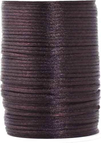 Vista 129 de Mandala Crafts Cordón de satén de cola de rattail de 0.02 in para nudos chinos de macramé