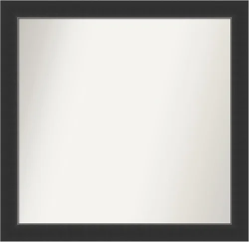 Vista 77 de Amanti Art Espejo personalizado, espejo de baño negro Astor, espejo de pared o espejo de tocador de baño sobre el fregadero (25 x 25 pulgadas)