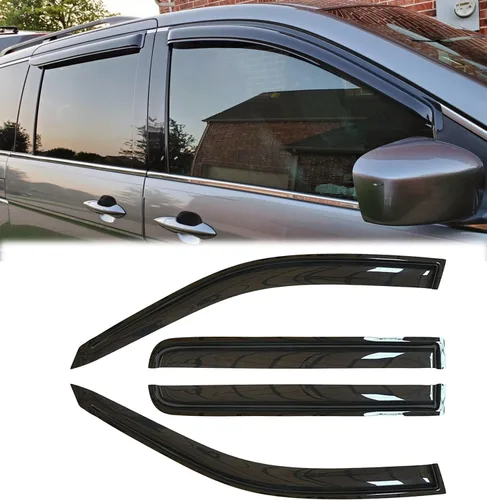 Vista 10 de 94985 Deflector de viento para ventana lateral a prueba de sol e impermeable, juego de 4 piezas de protectores de lluvia de repuesto, viseras