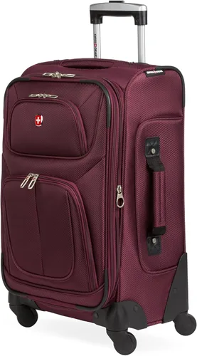 Vista 181 de SwissGear - Equipaje suave expandible Sion con ruedas, Negro