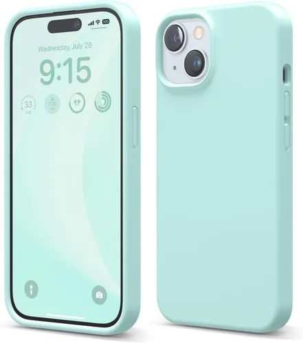 Vista 11 de elago Compatible con Funda para iPhone 15, Funda de Silicona Líquida, Cubierta Protectora de Cuerpo Completo, Resistente a Golpes, Diseño Delgado