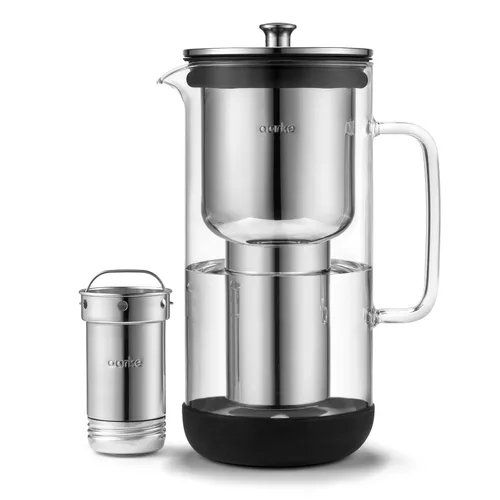 Vista 10 de Paquete de Purificador de Agua Aarke Regular 1.18L de Vidrio con Filtro de Acero, Libre de BPA, 4 Gránulos de Recarga Pura - Filtros Metales Pesados