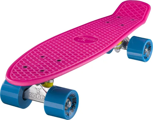 Vista 15 de Ridge Skateboard 55 cm Mini Cruiser Retro Stil in M Rollen Komplett U Fertig Montiert