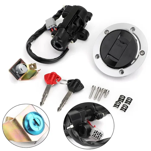 Vista 3 de Llave de encendido para Suzuki GSXR 600 750 2006-2018 GSXR 1000 2005-2018 L650 V-Strom 2012-2016 DL1000 V-Strom 2014-2016