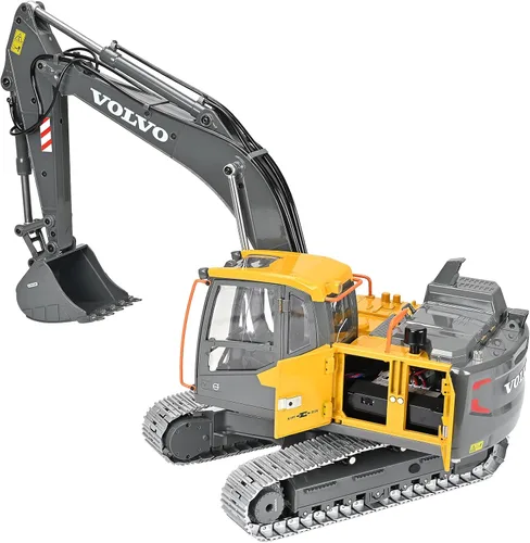 Vista 2 de DOUBLE E Hobby Volvo EC160E excavadora con mando a distancia - 1:14 versión eléctrica completa de metal RTR E010