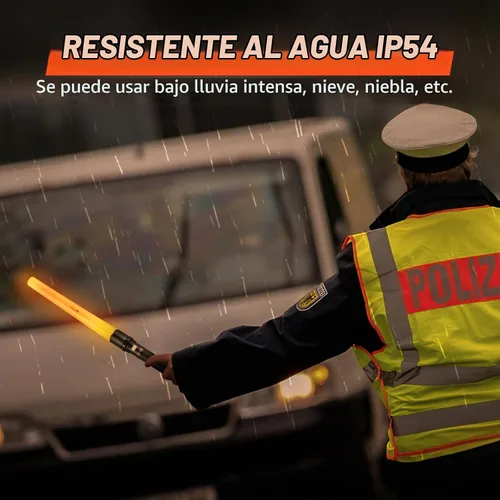 Vista 6 de ULTRAFIRE Varita de tráfico de 19 pulgadas, linterna de cono con 3 modos, varita de señal para control de tráfico, estacionamiento, dirección
