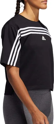 Vista 4 de adidas Women's Must Haves Ringer 3-Stripes T-Shirt